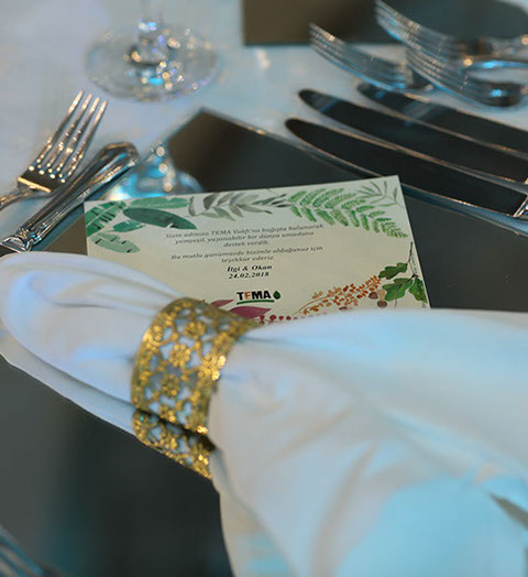 Düğün masa süslemesi