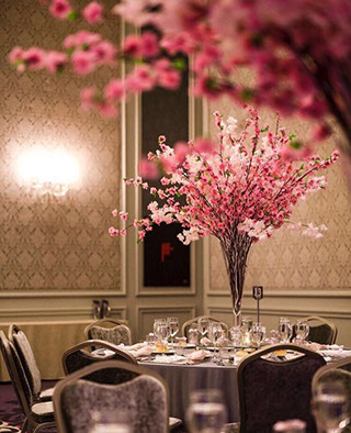 Düğün masa süslemesi otel