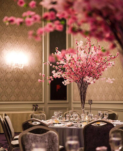 Düğün masa süslemesi otel