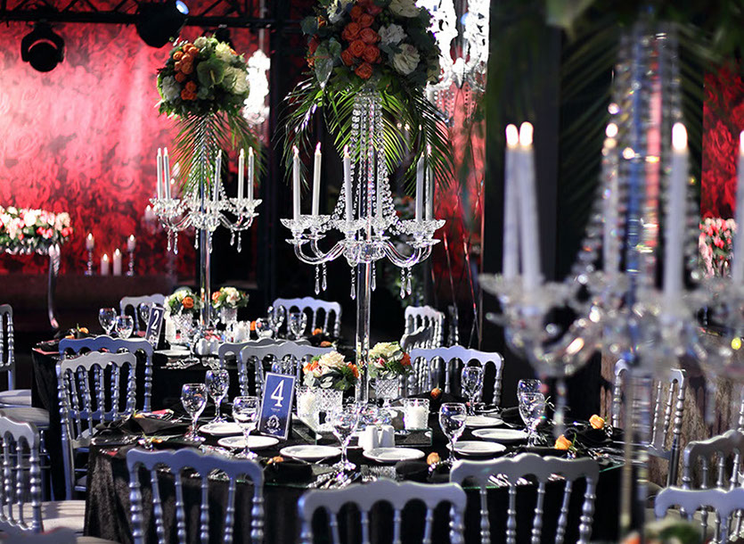 WeddingLand Düğün masa şamdan mum