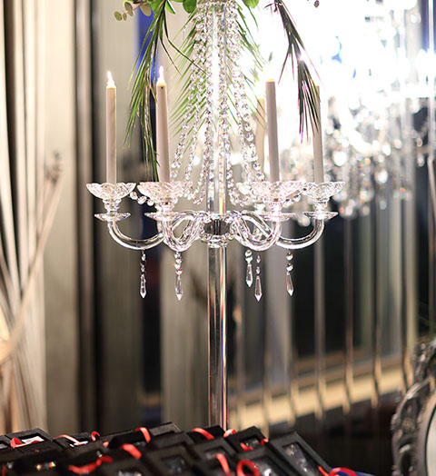 Süsleme şamdan masa düğün